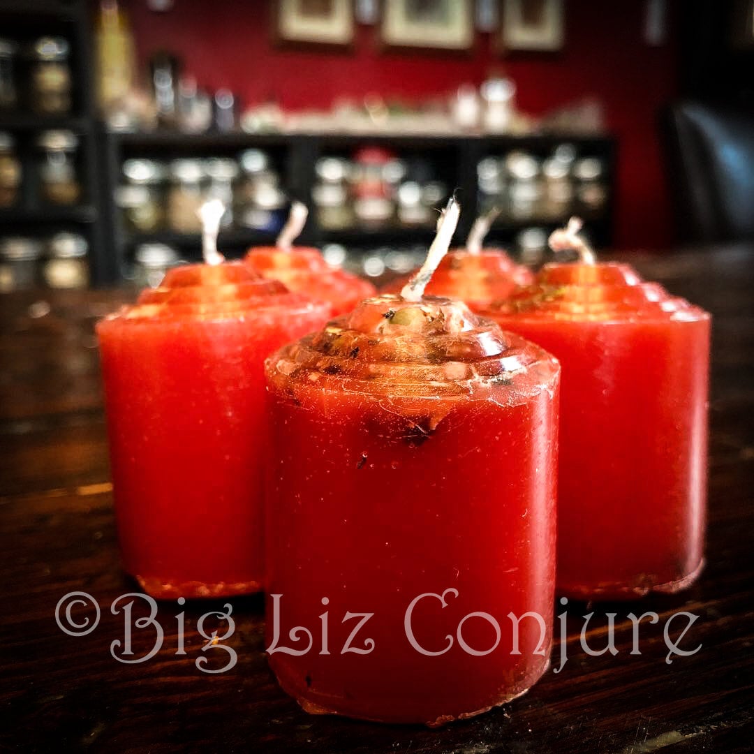 Big Liz's Fixed Votive Candles | Big Liz Conjure